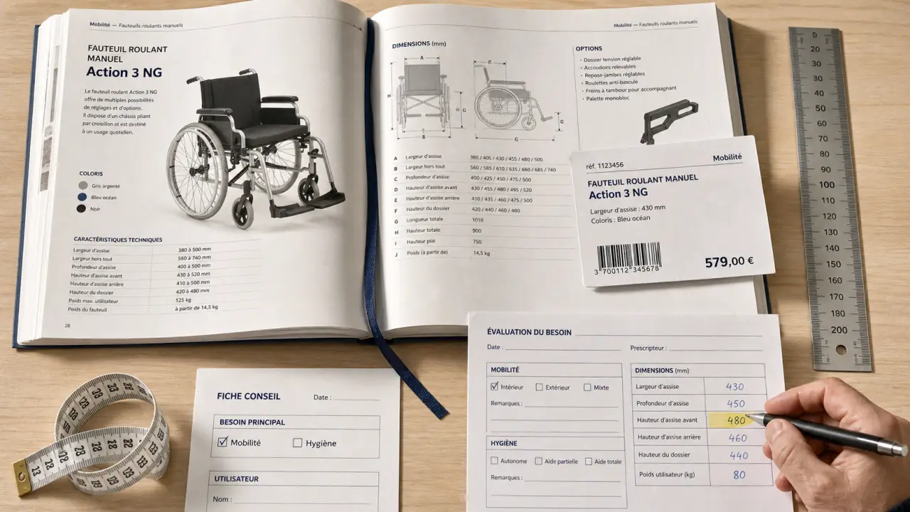 catalogue matériel médical : comparer gammes pro et particulier