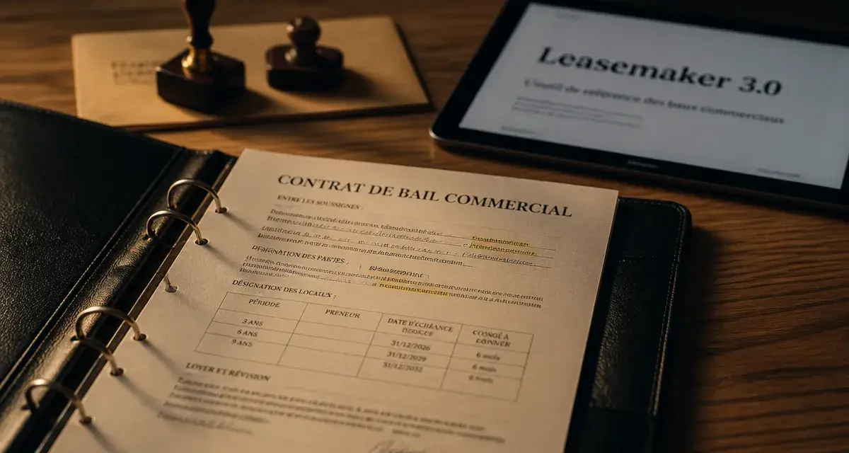 Bail commercial type leasemaker 3.0 conformité pinel