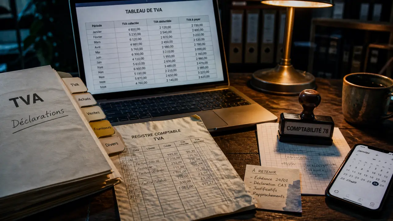 Comptable Yvelines : bureau, TVA et registre comptable dans le 78
