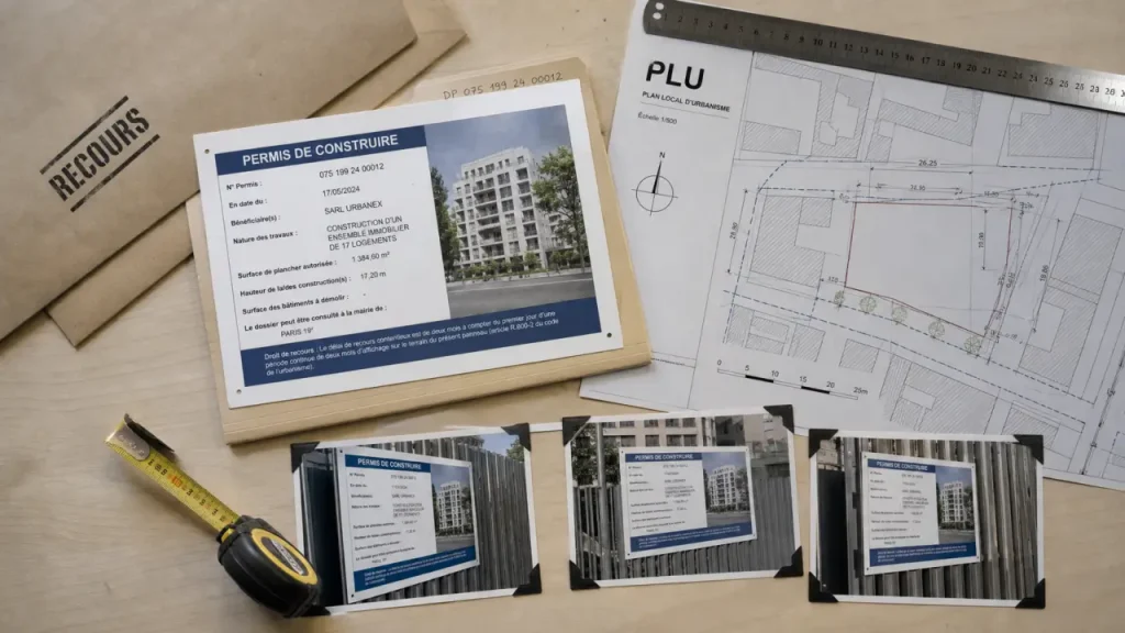Contester un permis de construire : délai de 2 mois, intérêt à agir et recours utiles