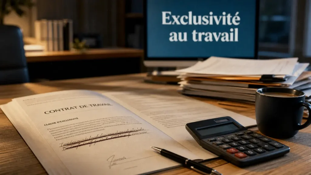 Contrat d exclusivité : clause au travail, document et contrat