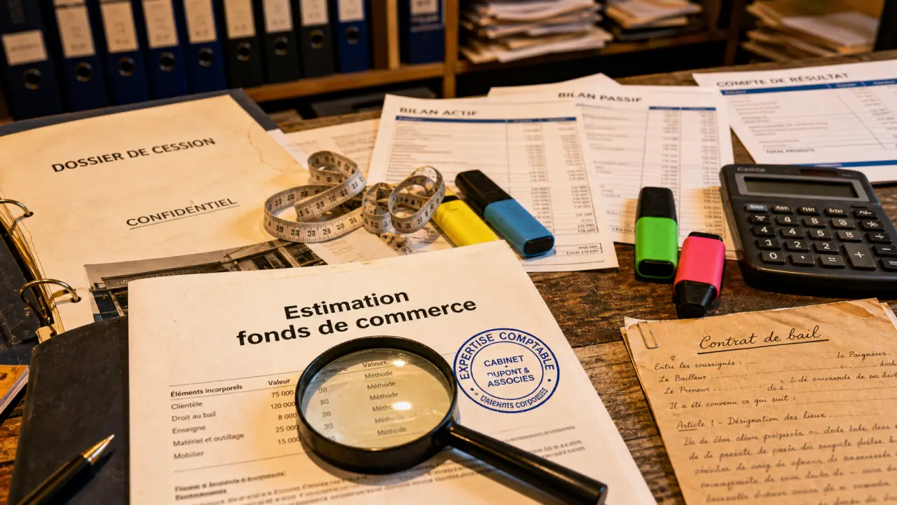 Estimation fonds de commerce : calcul de valeur et prix de cession
