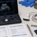 Location échographe : échographe reconditionné compact sur table