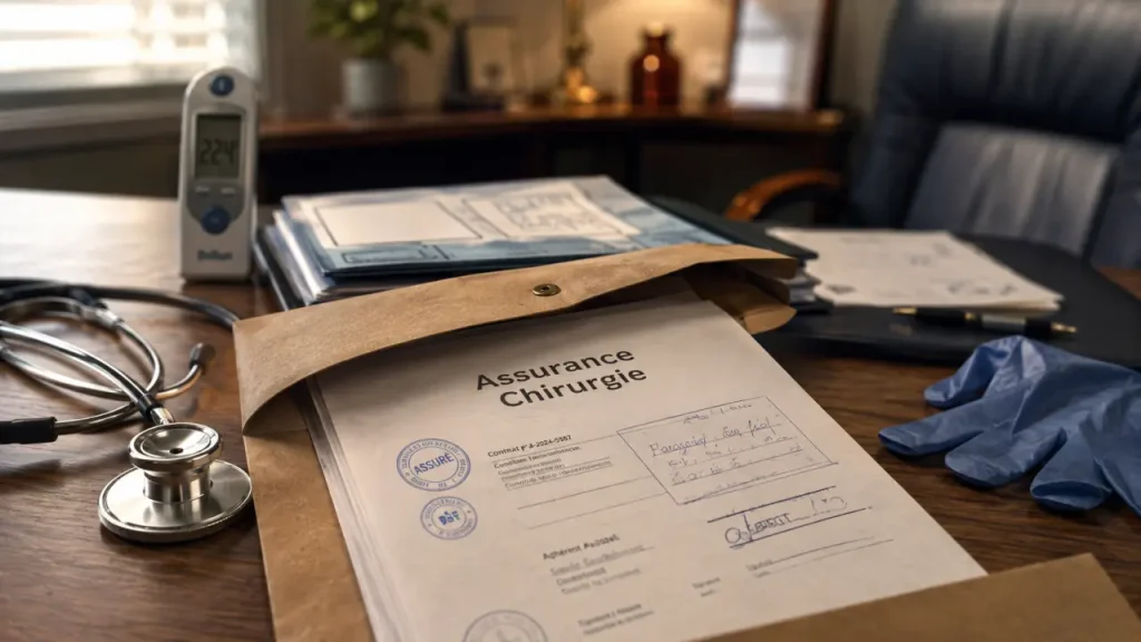 Assurance chirurgie : contrat et RCP obligatoire, cabinet médical