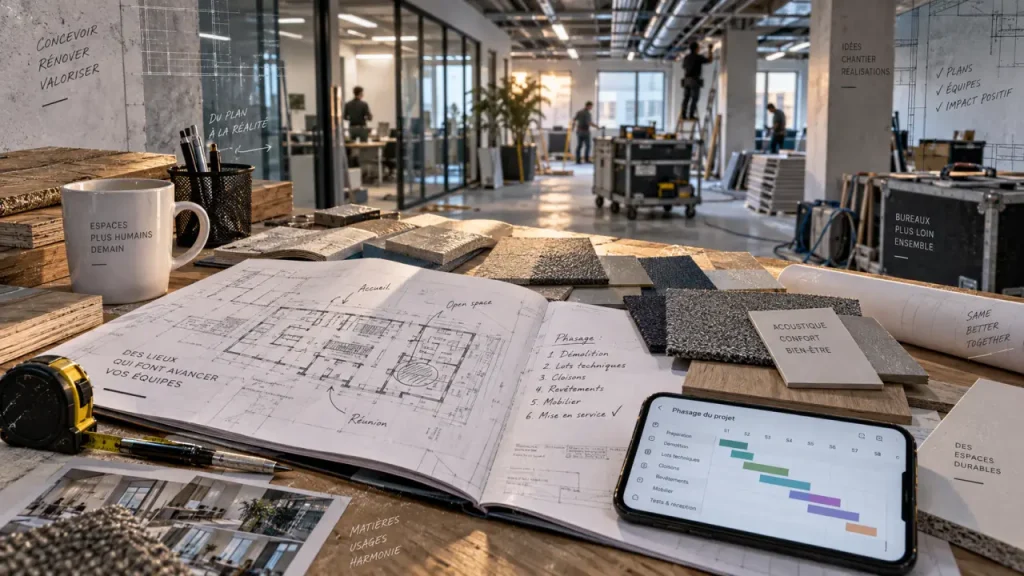 Rénovation de bureaux et locaux commerciaux : 3 niveaux de travaux pour cadrer le budget