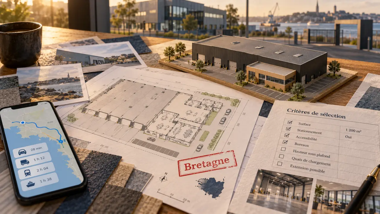 Immobilier entreprise Bretagne : plans et recherche de locaux à acheter ou louer