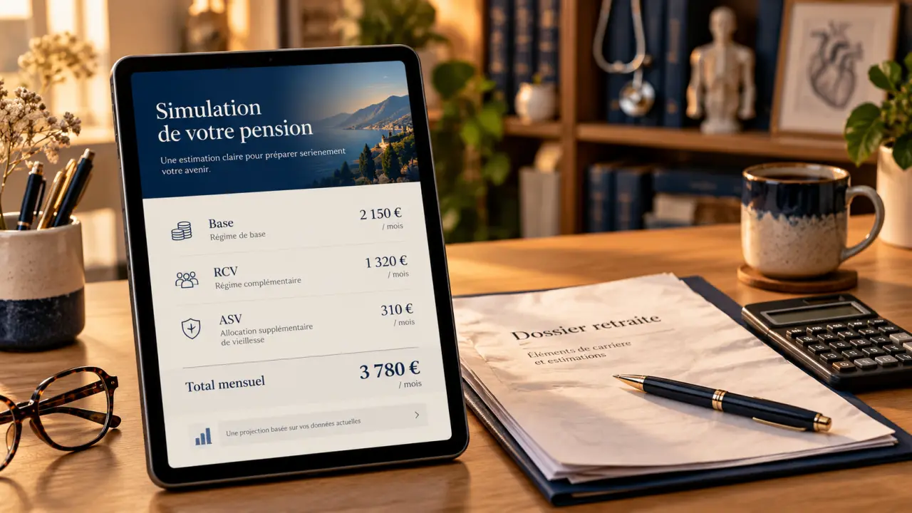 Retraite médecin généraliste : montant 2 829 € brut, estimations net
